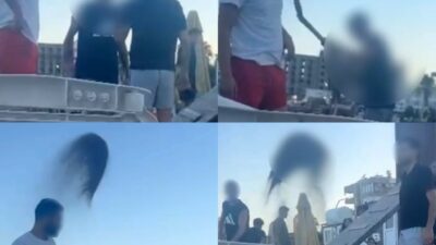 Mersin‘in Silifke ilçesinde, denize gelen gençlere oturdukları bölgeden uzaklaşmalarını isteyen