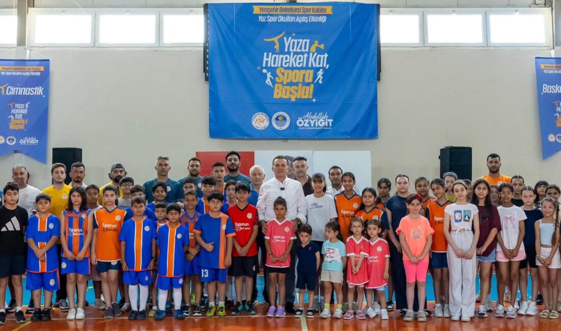 Tabletler rafa, çocuklar sahaya! Mersin Yenişehir Belediyesi Spor Kulübü tarafından her yıl geleneksel olarak