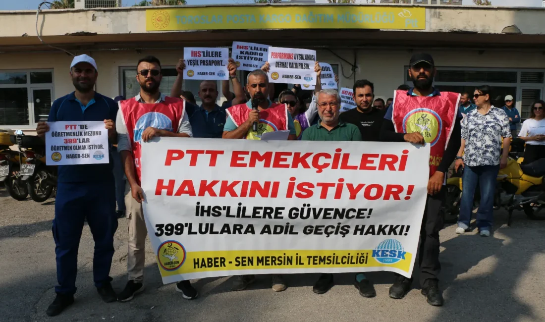 KESK’e bağlı Haber-Sen Mersin Şube Başkanı Musa Özdemir, PTT’yi de