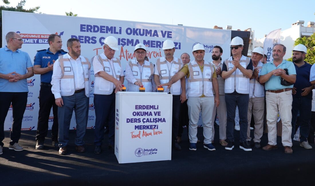 Erdemli Okuma ve Ders Çalışma Merkezi’nin Temeli Atıldı Mersin Erdemli Belediyesi tarafından ilçeye kazandırılacak ‘Erdemli Okuma ve Ders