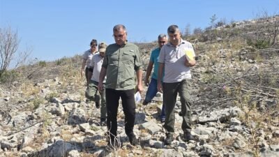Mersin Orman Bölge Müdür Yardımcısı Sinan Saatçı ve Ağaçlandırma Şube