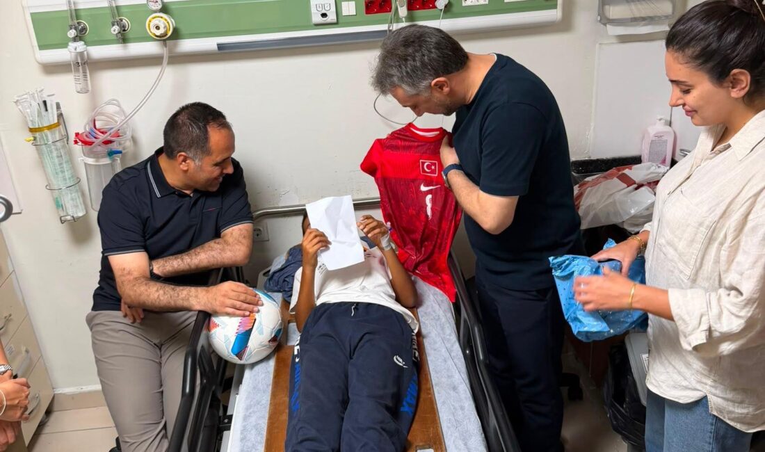 Mersin’de bir şahsın markette feci şekilde darp ettiği çocuğun tedavisi