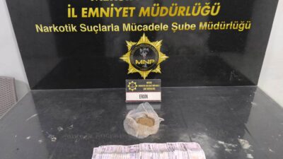 Mersin’de polis ekiplerinin bir eve düzenlediği uyuşturucu operasyonunda, zulaya saklandığı