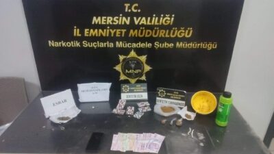 Mersin polisinin yaptığı çalışmada uyuşturucu madde ticareti yapan 4 şüpheli