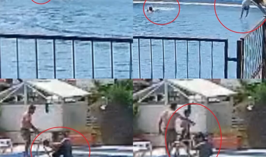 Mersin’de bir tatil sitesinin havuzuna giren çocuk boğulma tehlikesi geçirirken,