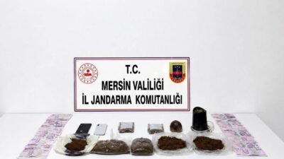 Mersin’de jandarma ekiplerinin uyuşturucu madde ticareti yaptığı belirlenen şüphelilere yönelik