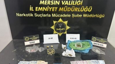 Mersin’de uyuşturucu madde ticareti yapan ve sokak satıcısı olarak tabir