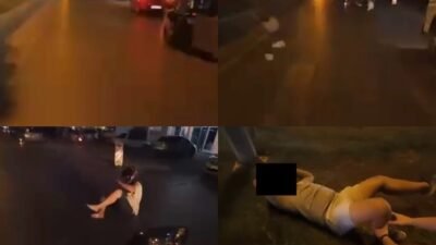 Mersin‘de motosikletin yaya geçidinden karşıya geçen bir şahsa çarpması, saniye