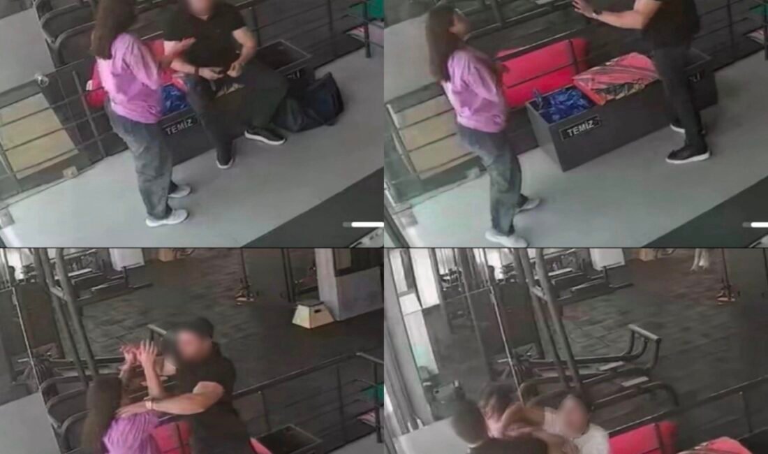 Mersin‘de bir spor salonunda yaşanan tartışmada erkek müşteri, kadın işletmecinin