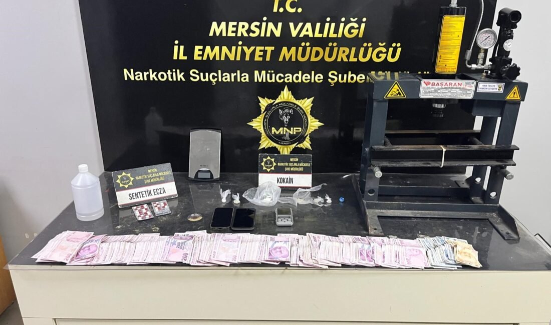 Mersin’de uyuşturucu madde ticareti yaptığı öne sürülen sokak satıcılarına yönelik