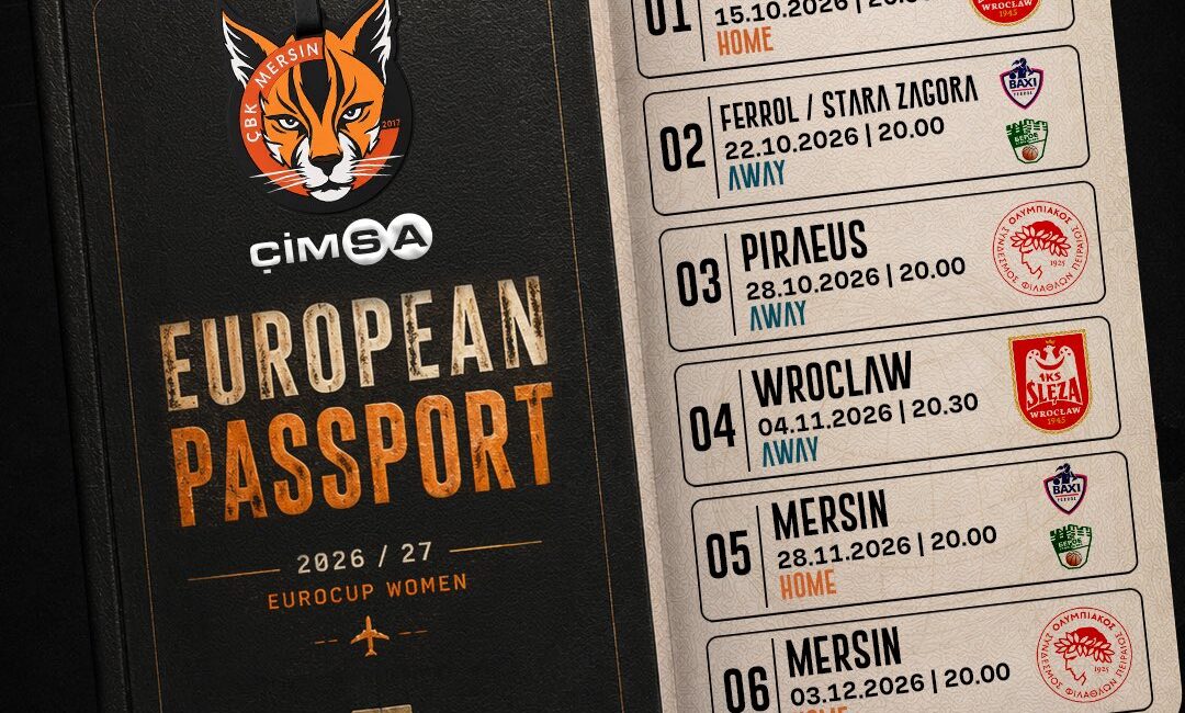 Eurocup Women D Grubu’nda yer alan ÇİMSA Çukurova Basketbol Kulübü