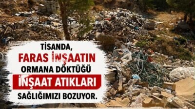 “YETKİLİLERİ GÖREVE ÇAĞIRIYORUZ” Mersin’in Silifke ilçesi Tisan bölgesinde bir inşaat firmasına ait olduğu
