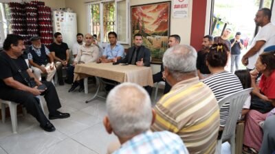 Akdeniz Kaymakamı ve Belediye Başkan Vekili Murat Beşikci, saha çalışmaları