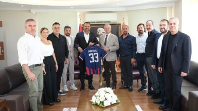 Yeni Mersin İdmanyurdu Başkanı Murat Altındere ve Yönetim Kurulu Üyeleri,