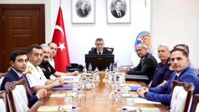 Mersin Valisi Atilla Toros başkanlığında Güvenlik ve Asayiş Değerlendirme Toplantısı