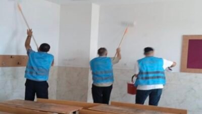 Mersin‘de denetimli serbestlik yükümlüleri, kamu yararına çalışma kapsamında 6 okulda