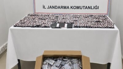 Mersin’in Erdemli ilçesinde jandarma ekiplerinin bir adrese düzenlediği operasyonda 13