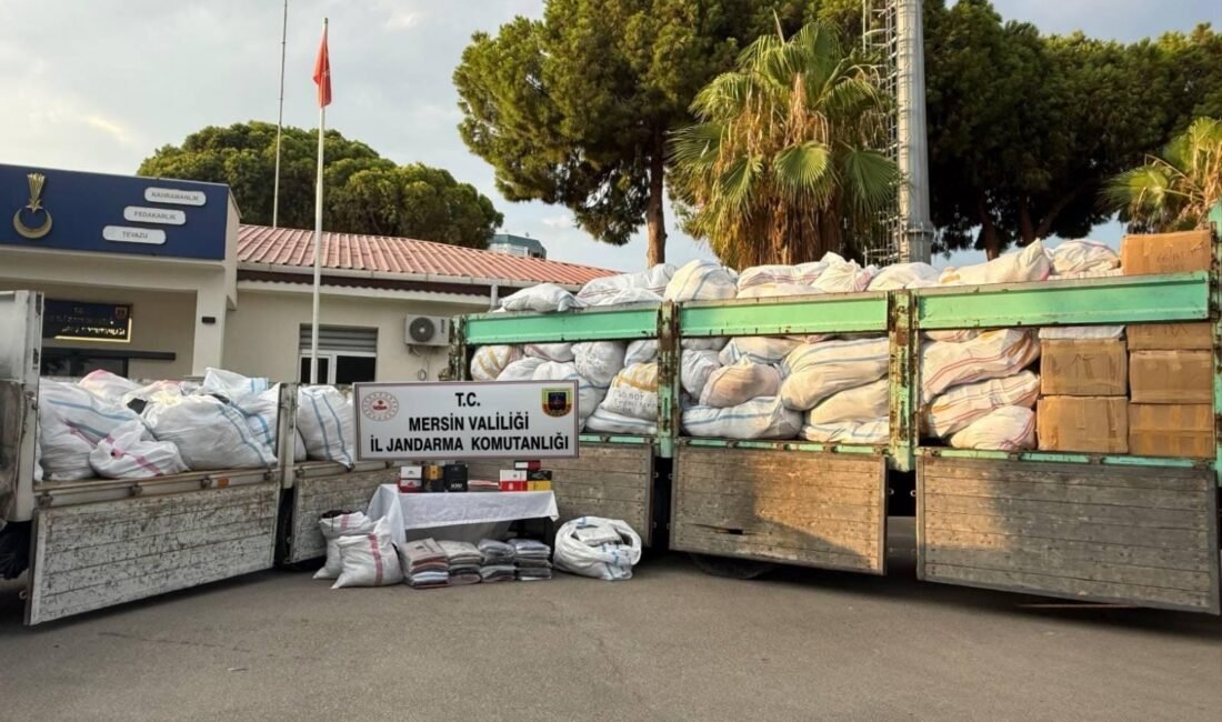 Mersin’de jandarma ekiplerinin yaptığı çalışmada çeşitli marka ve modellere ait