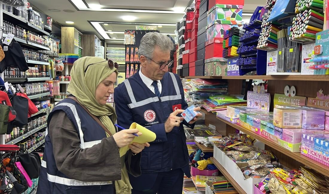 Mersin’de kırtasiyelere sıkı denetim Mersin‘de ekipler, yeni eğitim öğretim dönemi dolayısıyla kırtasiye ürünlerini mercek