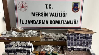 Mersin’de jandarma ekiplerinin sigara kaçakçılığına yönelik düzenlediği operasyonda 1 şüpheli