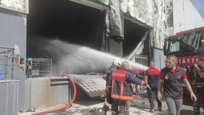 Mersin’in Akdeniz ilçesinde faaliyet gösteren kimyasal madde üretimi yapan bir