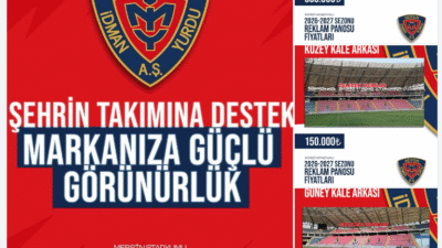 Yeni Mersin İdman Yurdu, 2026-2027 sezonu için saha içi reklam