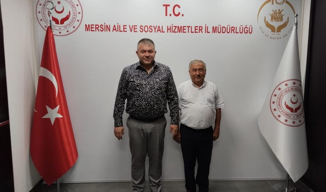 MUSTAFA SARI MÜDÜRDEN İL MÜDÜRÜ’NE ZİYARET Mersin’de 22 yıl boyunca çocuk ve yaşlı hizmetleri başta olmak