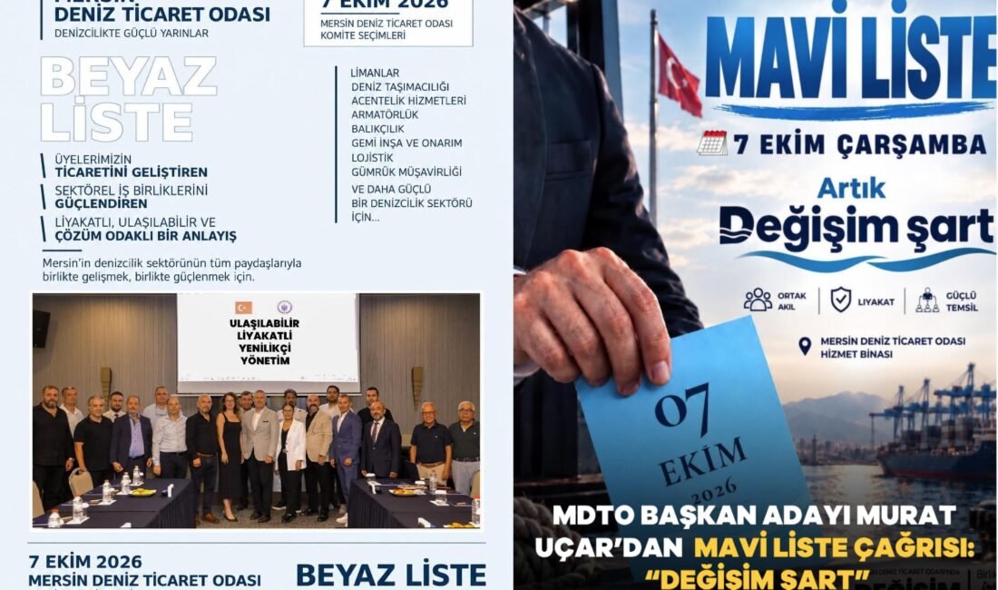 Denizcilik sektörünün kalbinin attığı Mersin Deniz Ticaret Odası’nda seçim heyecanı