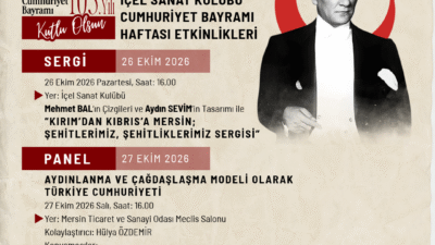 Mersin’in amiral gemisi İçel Sanat Kulübü, Cumhuriyetimizin 103. yılı kutlamaları