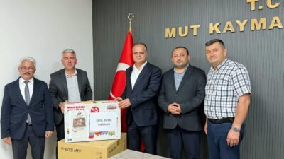 Mersin’in Mut ilçesinde “İyiliğin Gücü” projesi kapsamında temin edilen oyuncaklar,