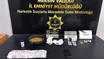 Mersin’de uyuşturucu madde ticareti yapan ve sokak satıcısı olarak tabir