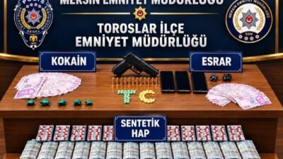 Mersin’de polisin torbacı olarak tabir edilen uyuşturucu tacirlerine yönelik düzenlediği