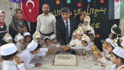 Mersin’in Anamur ilçesinde 4-6 yaş Kur’an kurslarında eğitim gören çocuklar