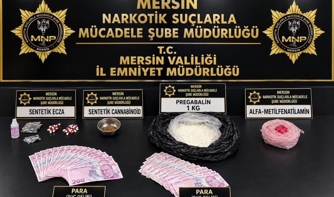 Mersin’de uyuşturucu madde ticareti yapan sokak satıcılarına yönelik düzenlenen operasyonlarda,
