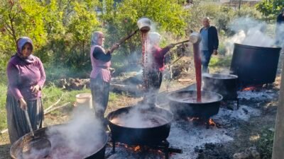 Mersin’de Yörüklerin hem kış sofralarına lezzet katmak hem de aile