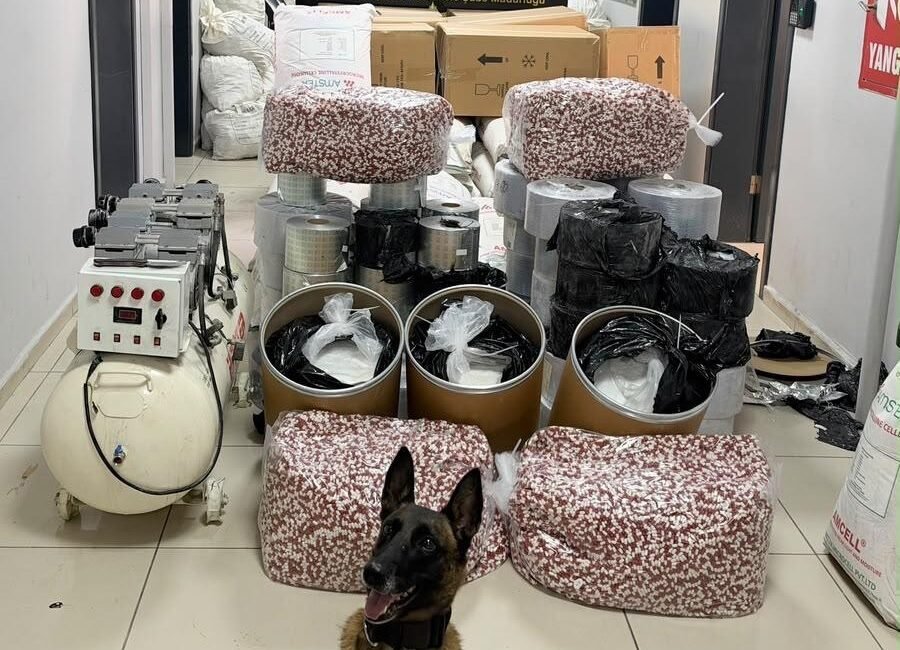 Mersin’de uyuşturucuyla mücadele çerçevesinde yapılan operasyonda yaklaşık 100 kilogram sentetik