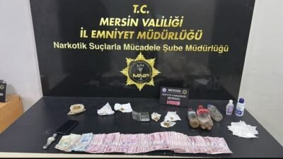Mersin’de jandarma ve polisin yaptığı çalışmalarda 2 kilo 900 gram