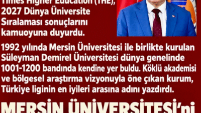 AHMET AKIN’DAN MERSİN ÜNİVERSİTESİ’NE SERT ELEŞTİRİ! “PROF. DR. EROL YAŞAR’LA BU İŞ OLMAZ!” Yeminli Mali Müşavir Ahmet Akın, dünya üniversite sıralamalarını gündeme taşıyarak