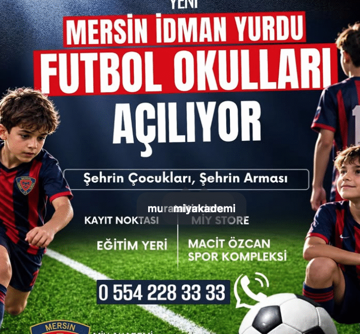 YENİ MERSİN İDMAN YURDU FUTBOL OKULLARI AÇILIYOR Yeni Mersin İdman Yurdu, altyapı hamlesi kapsamında Futbol Okulları’nı yeniden