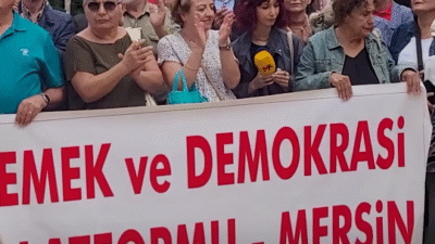 “BASIN HÜRDÜR, SANSÜR EDİLEMEZ” Mersin Emek ve Demokrasi Platformu, basın özgürlüğüne ve halkın haber