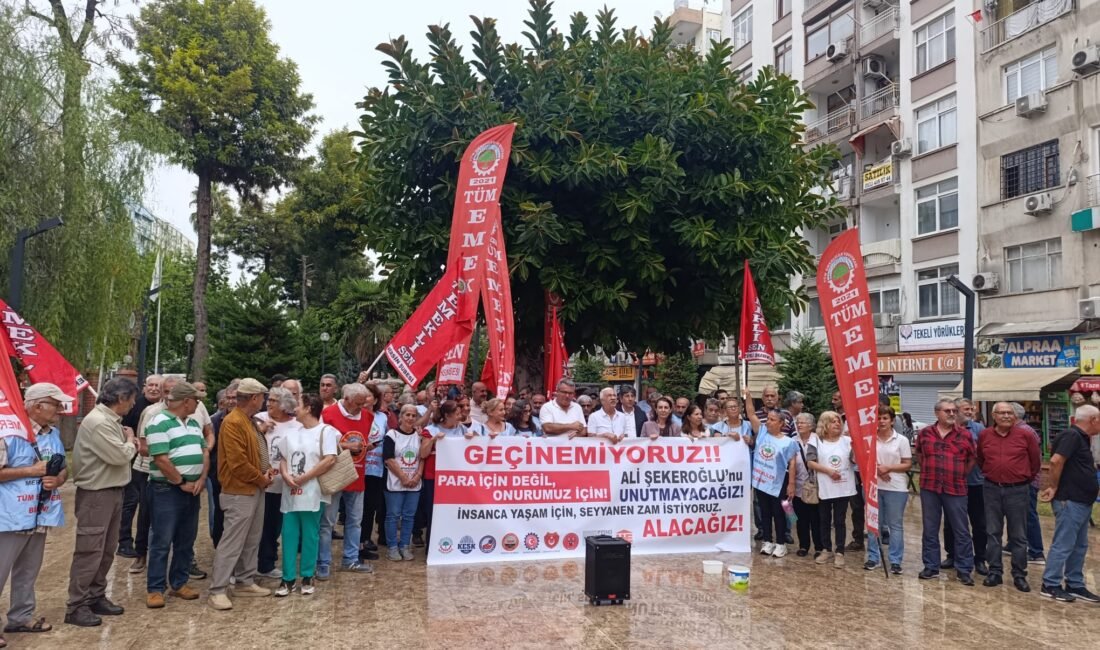 Mersin’de Emeklilerden 12 Maddelik Talep: “İnsanca Yaşam İstiyoruz” Mersin’de emekli örgütleri, sendikalar ve demokratik kitle örgütleri ortak basın