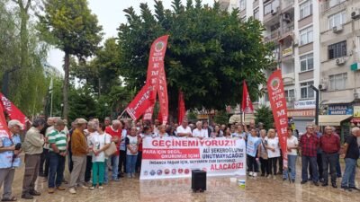 Mersin’de emekli örgütleri, sendikalar ve demokratik kitle örgütleri ortak basın