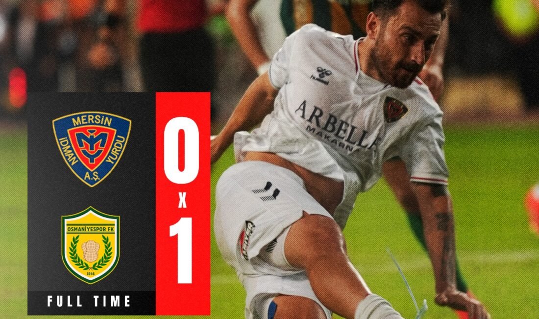 MERSİN EVDE YOK! Yeni Mersin İdman Yurdu, sahasında Ayos Osmaniyespor FK’ya 1-0 mağlup