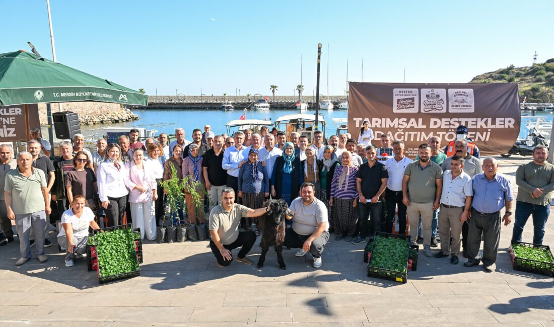 MERSİN BÜYÜKŞEHİR’DEN MERSİNLİ ÜRETİCİYE YİNE DEV DESTEK Üretimi ve üreticiyi her alanda desteklemeye devam eden Mersin Büyükşehir