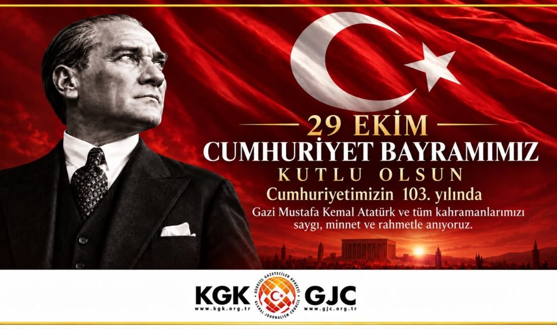 KGK: 103 yıllık Cumhuriyetimiz basın özgürlüğünün teminatıdır Küresel Gazeteciler Konseyi (KGK) Yönetim Kurulu adına Genel Başkan Mehmet