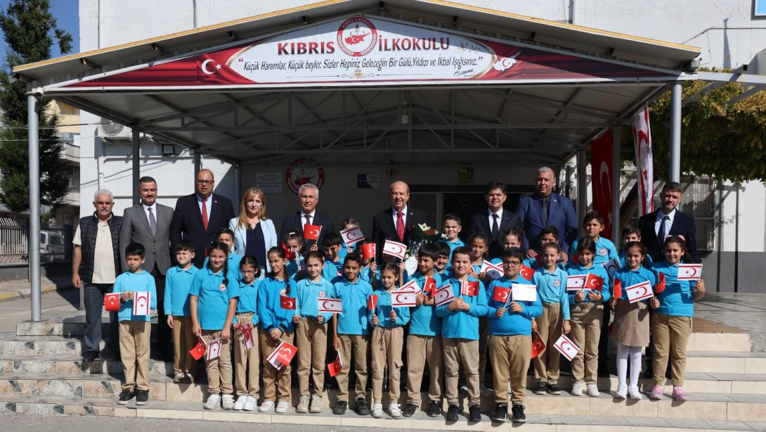 KIBRIS İLKOKULUNA ANLAMLI ZİYARET İl Millî Eğitim Müdürü Muhammed Özdemirci, Kuzey Kıbrıs Türk Cumhuriyeti