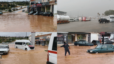 Mersin‘in Silifke ilçesinde etkili olan aşırı yağış sele dönüştü. Yolların